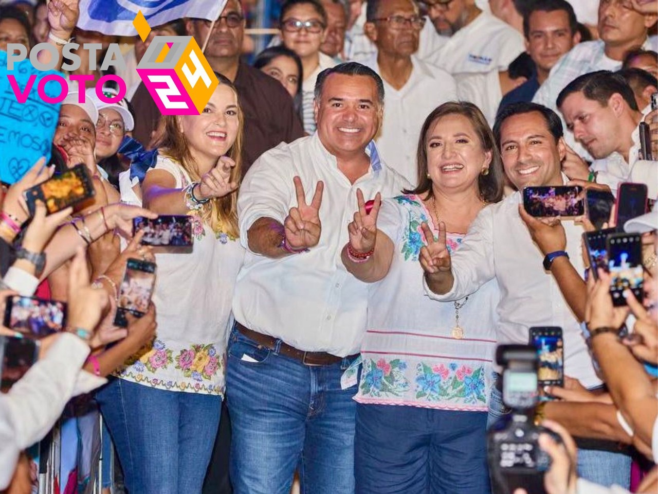 Renán Barrera Concha realizó ayer su cierre de campaña ante más de 50 mil yucatecos a quienes les dijo que “este arroz ya se coció”,.- Foto de cortesía