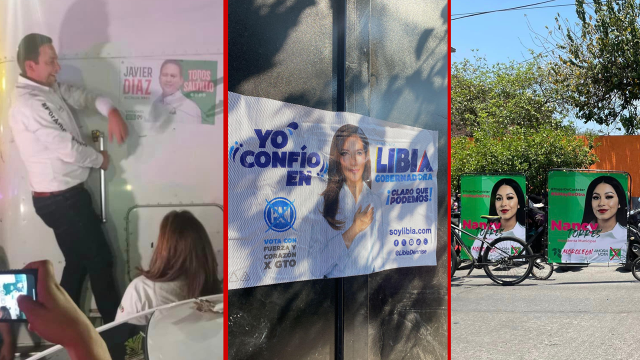 Carteles de publicidad política a lo largo de México / Foto: Redes Sociales