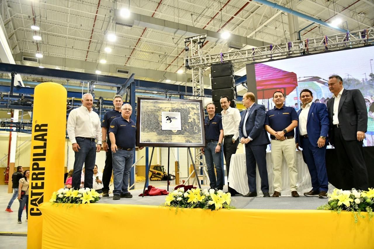 La planta de Caterpillar en Torreón cuenta con 1,500 colaboradores y es una empresa de manufactura para maquinaria Caterpillar en Norteamérica, Europa y Asia. (Fotografía: Gobierno Torreón)