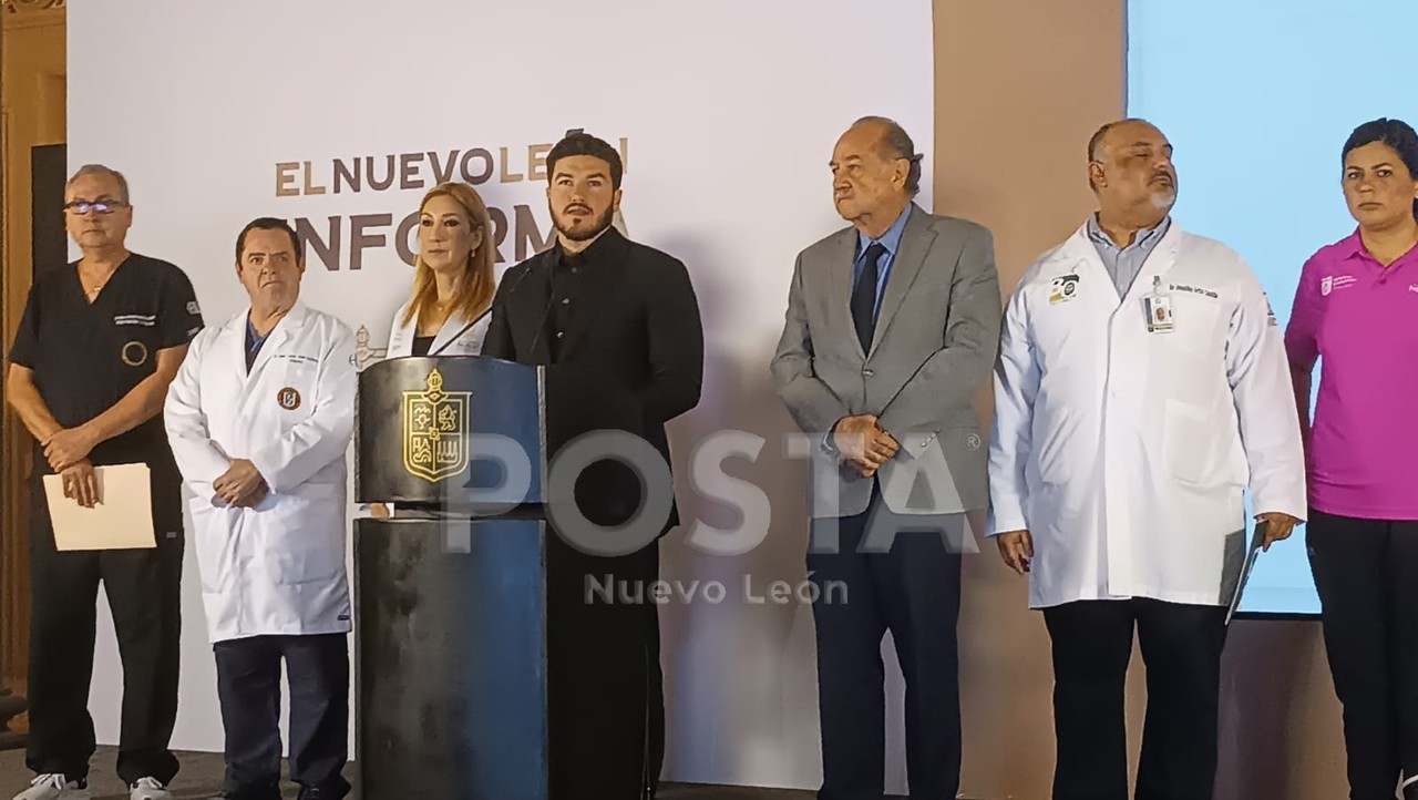 Gobierno del Estado en conferencia Nuevo León Informa. Foto: POSTA.