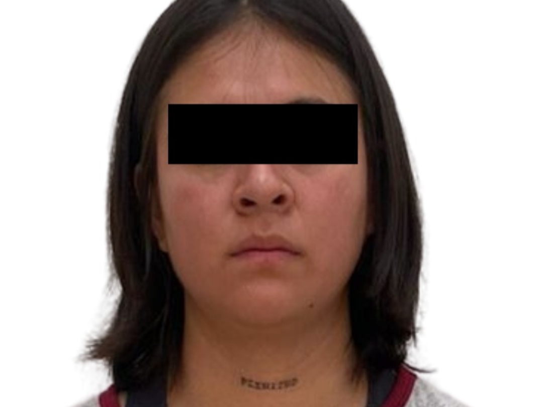 La joven fue detenida por delitos contra la salud en Ecatepec. Imagen: FGJEM