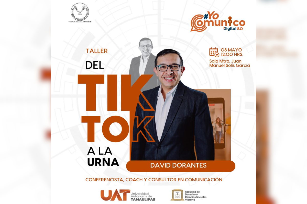 David Dorantes, CEO de Grupo POSTA, participa en Yo Comunico Digital 8.0 de la UAT, como tallista. Foto: UAT