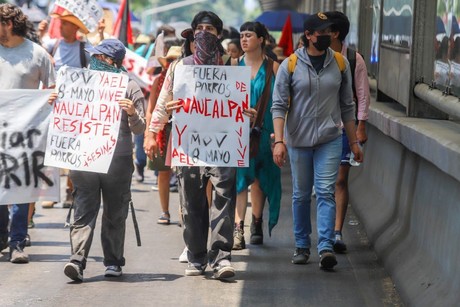 ¡Fuera porros de la UNAM! Marchan estudiantes pidiendo seguridad
