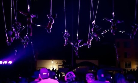 Noche Blanca Mérida: show aéreo 'Muaré Experience'