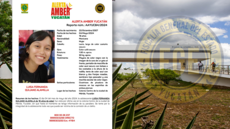 Activan Alerta Amber por menor desaparecida en el Centro de Mérida