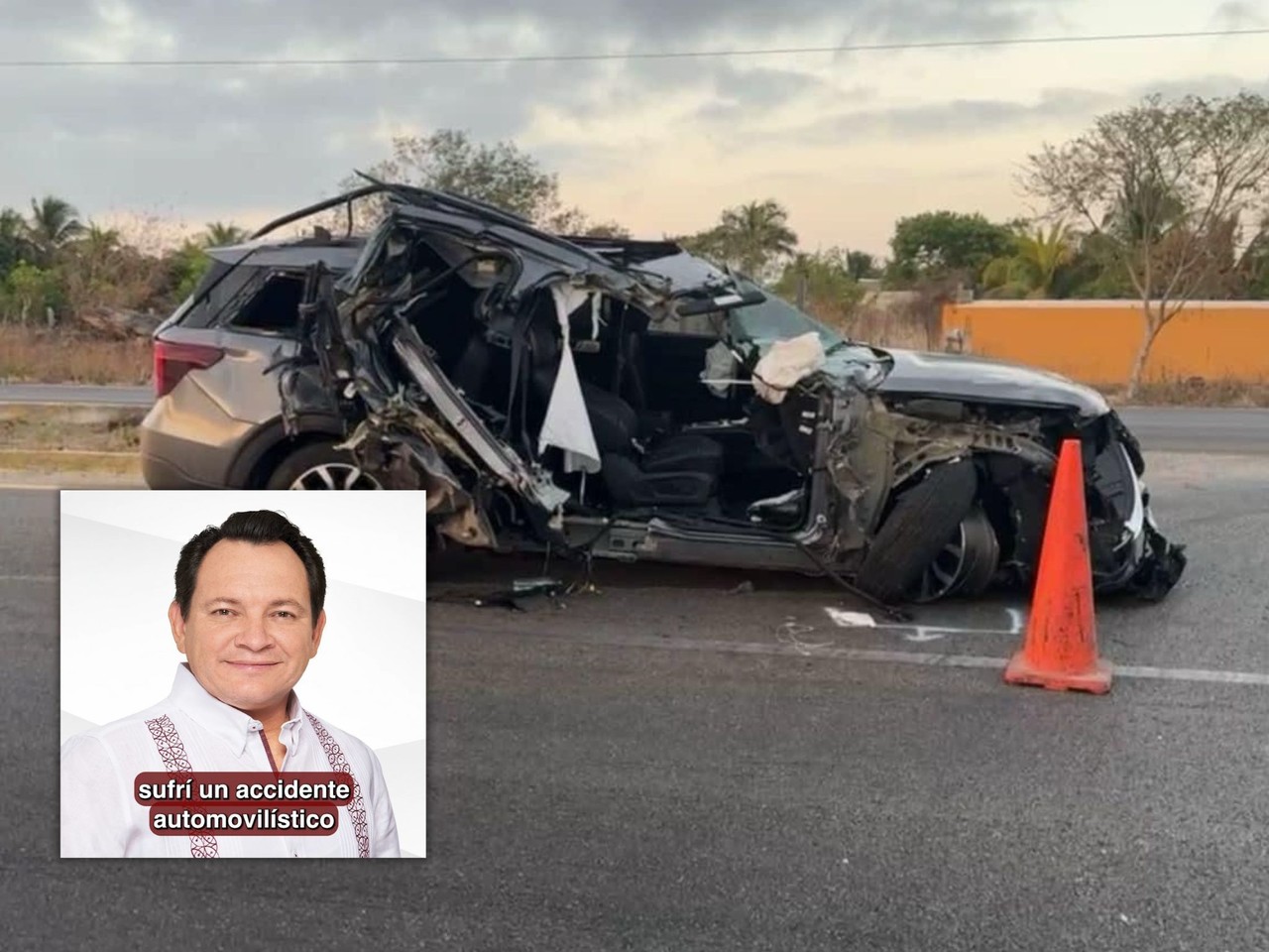 El candidato a la gubernatura de Yucatán Joaquín Díaz Mena informó que seguirá hospitalizado unos días más tras el accidente que sufrió la mañana de este miércoles.- Foto de redes sociales