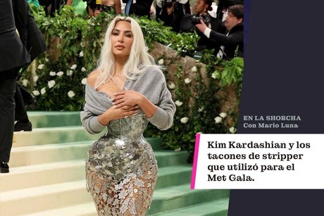 Kim Kardashian y los tacones de stripper que utilizó para el Met Gala