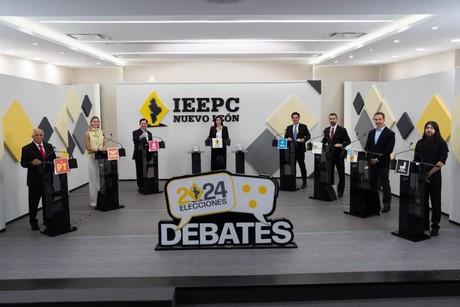 >Candidatos a alcaldía de Monterrey debaten propuestas de seguridad