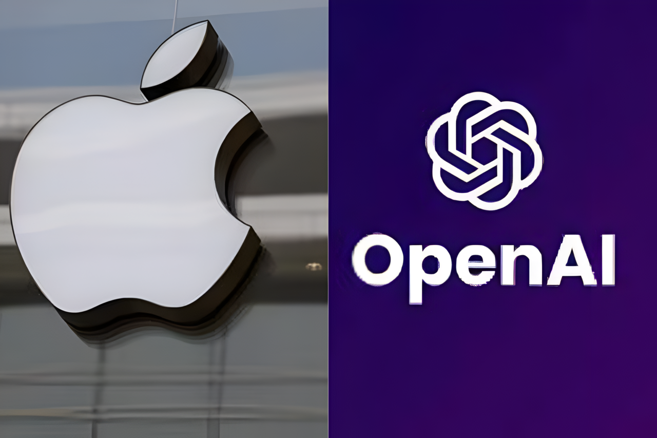 Logo de Apple y OpenIA.     Foto: Especial