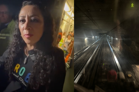 Mamá conductora del Metro festeja el 10 de mayo trabajando