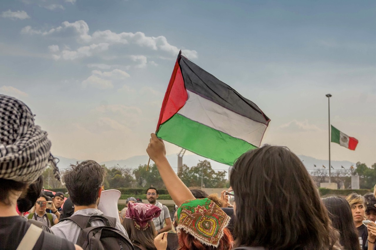 Marcha por Palestina. Foto: @josetapiamx