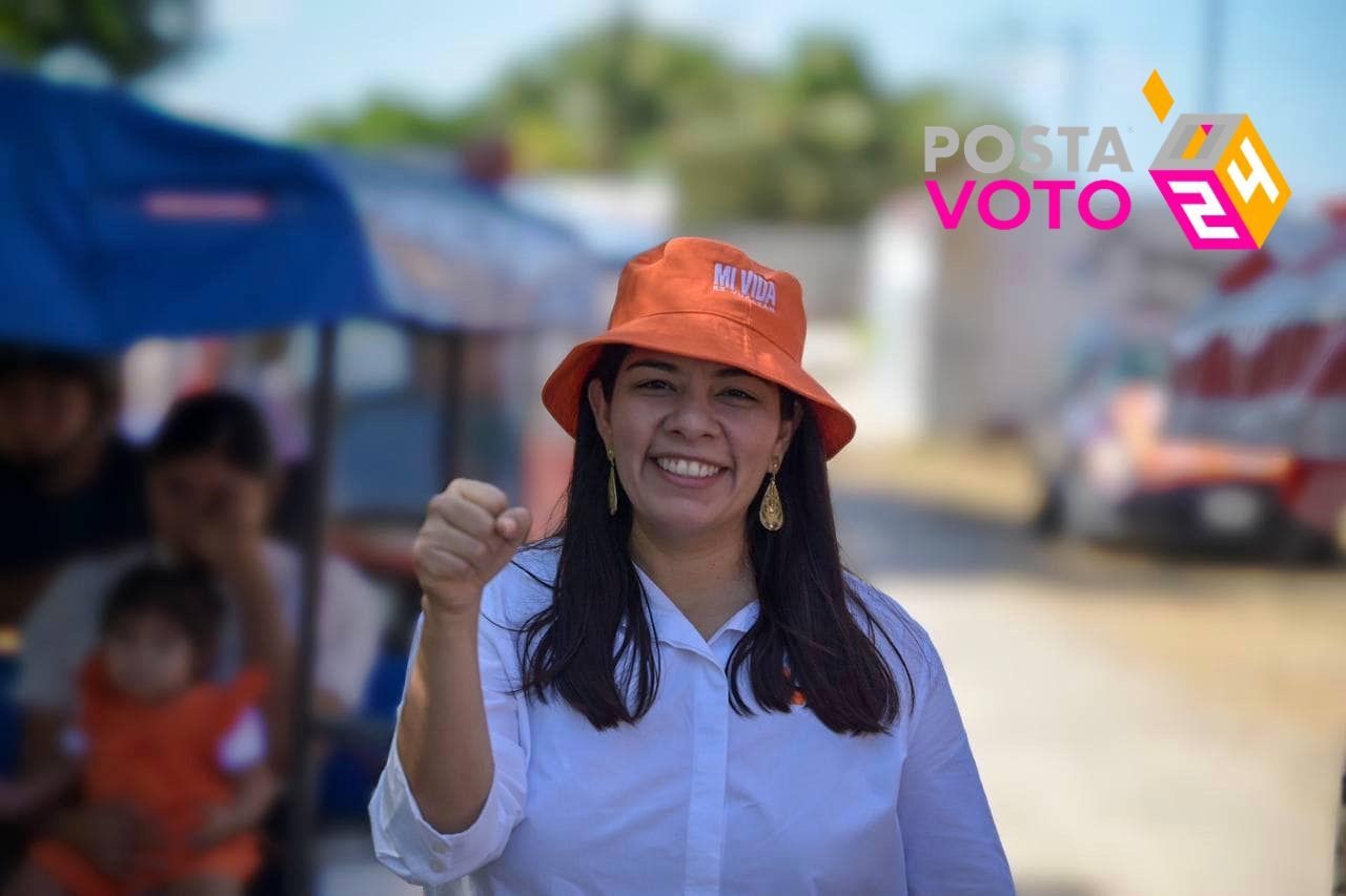Candidata a la gubernatura de Yucatán, Vida Gómez por Movimiento Ciudadano. Foto: Cortesía