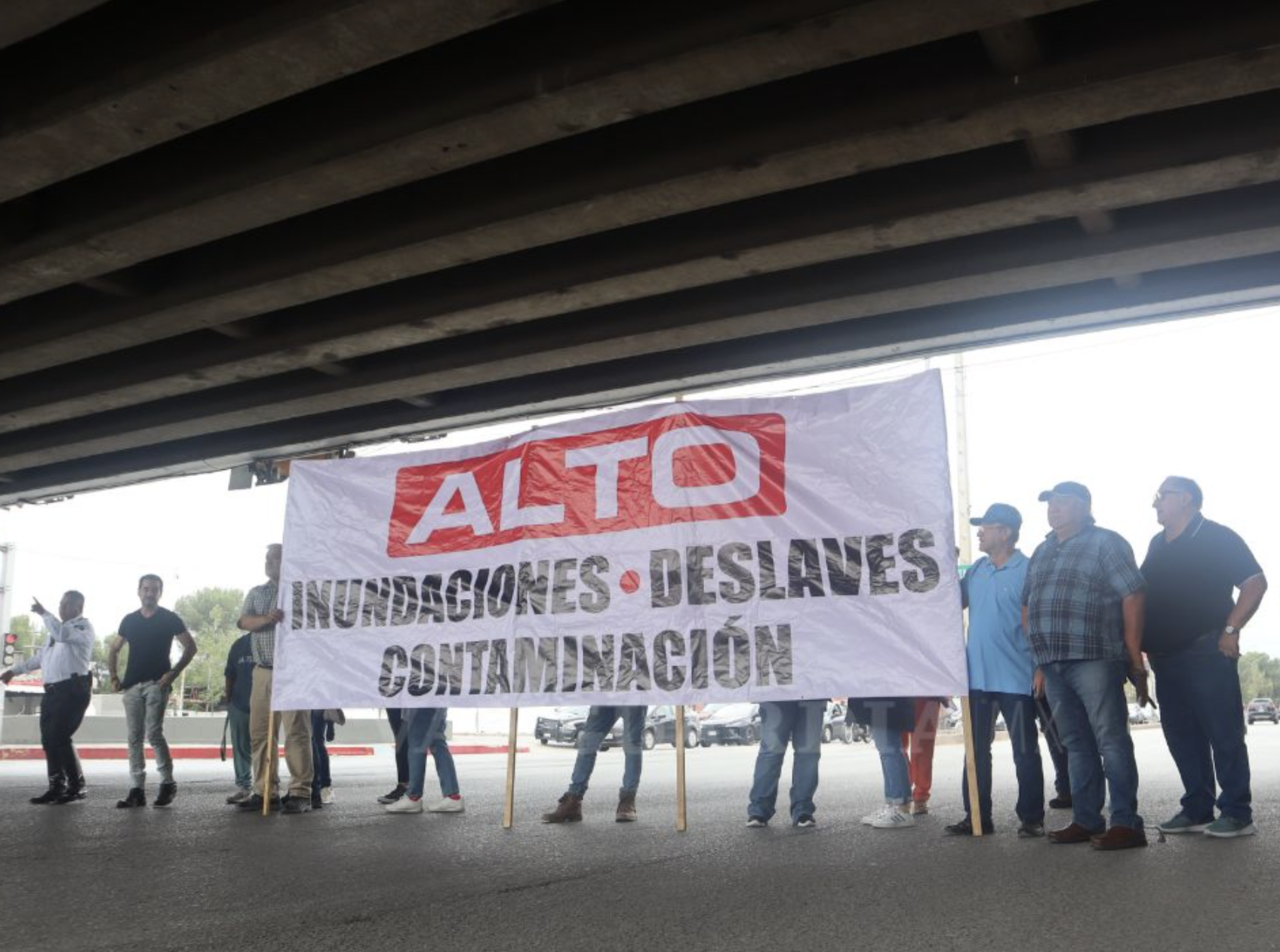 Se manifiestan en V. Carranza por afectaciones de Alberto. Foto de Facebook.