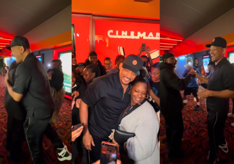 Will Smith sorprende a fans en cine de Los Ángeles (VIDEO)