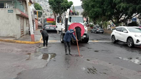 Activan protocolos contra inundaciones en Tlalnepantla