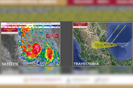 Potencial ciclón evoluciona a tormenta tropical 'Alberto' en el Golfo de México