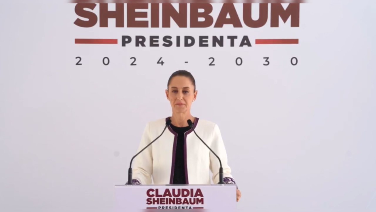 Claudia Sheinbaum durante conferencia de prensa. Foto: Captura de pantalla.