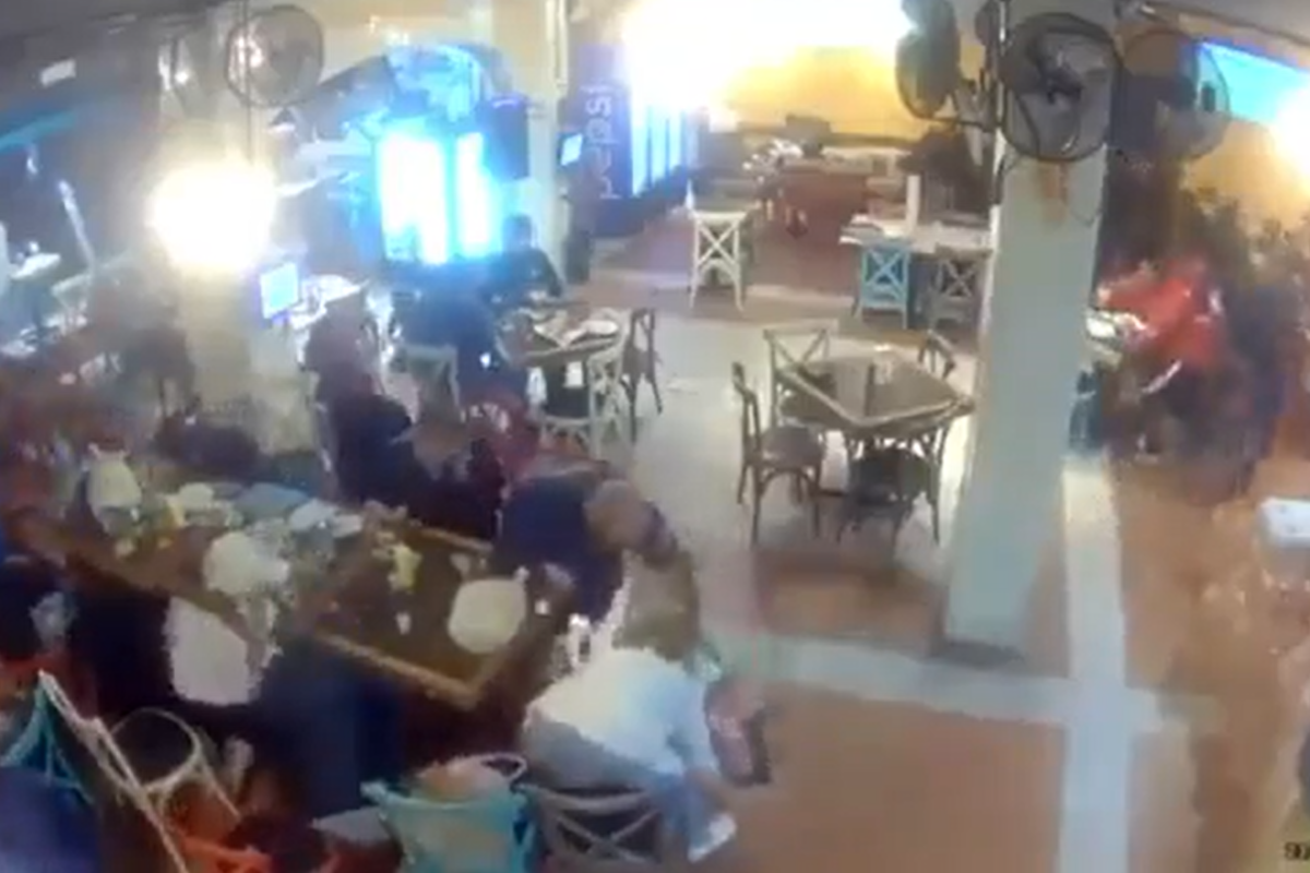 Asalto en restaurante 'El Carnal' en la alcaldía GAM.   Foto: Captura de pantalla