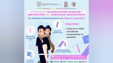 Infórmate y Decide: Jornada de planificación familiar en San Mateo Atenco