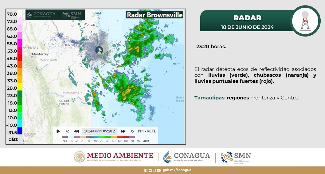 Alerta amarilla y verde por tormenta tropical ‘Alberto’ en Tamaulipas