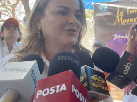 Cecilia Patrón, emocionada por la participación democrática de los meridanos