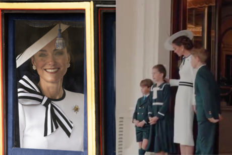 La princesa de Gales,Kate Middleton, reaparece en el Trooping the Colour