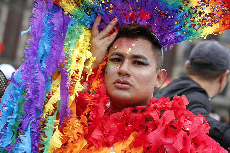 Marcha del Orgullo LGBTTTIQ . Imagen: SECGOB