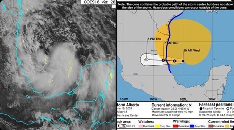 Tormenta tropical Alberto impactará en Tamaulipas y Veracruz