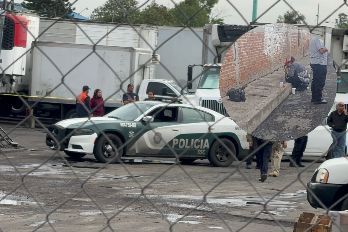 Policía Auxiliar acudió a la Central de Abastos, una señora vio morir a su pequeña en sus brazos. Foto: Ramón Ramírez
