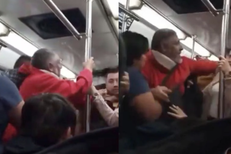 #VIDEO: Hombres pelean por un asiento del Metro CDMX