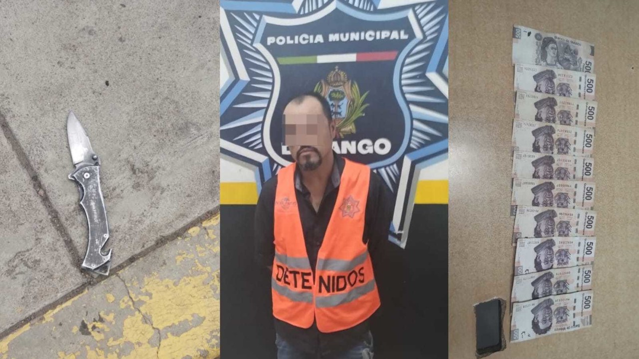 Un ladrón le quitó cinco mil pesos a un adulto mayor, después de una persecución fue detenido. Foto: Especial.