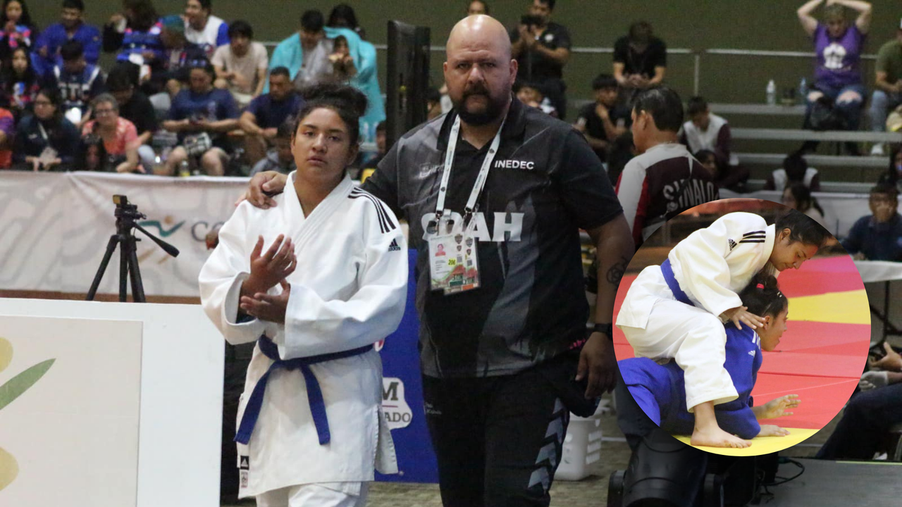 Actuación de la coahuilense Bris Alejandra Reyes Flores en el Centro de Convenciones Campeche XXI durante los Nacionales Conade 2024 / Foto: Instituto Estatal del Deporte de Coahuila