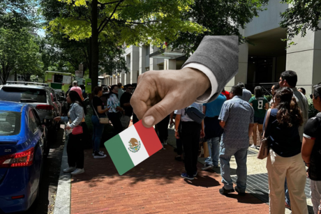 #VIDEO: Mexicanos cantan 'Cielito lindo' antes de votar en Washington y París