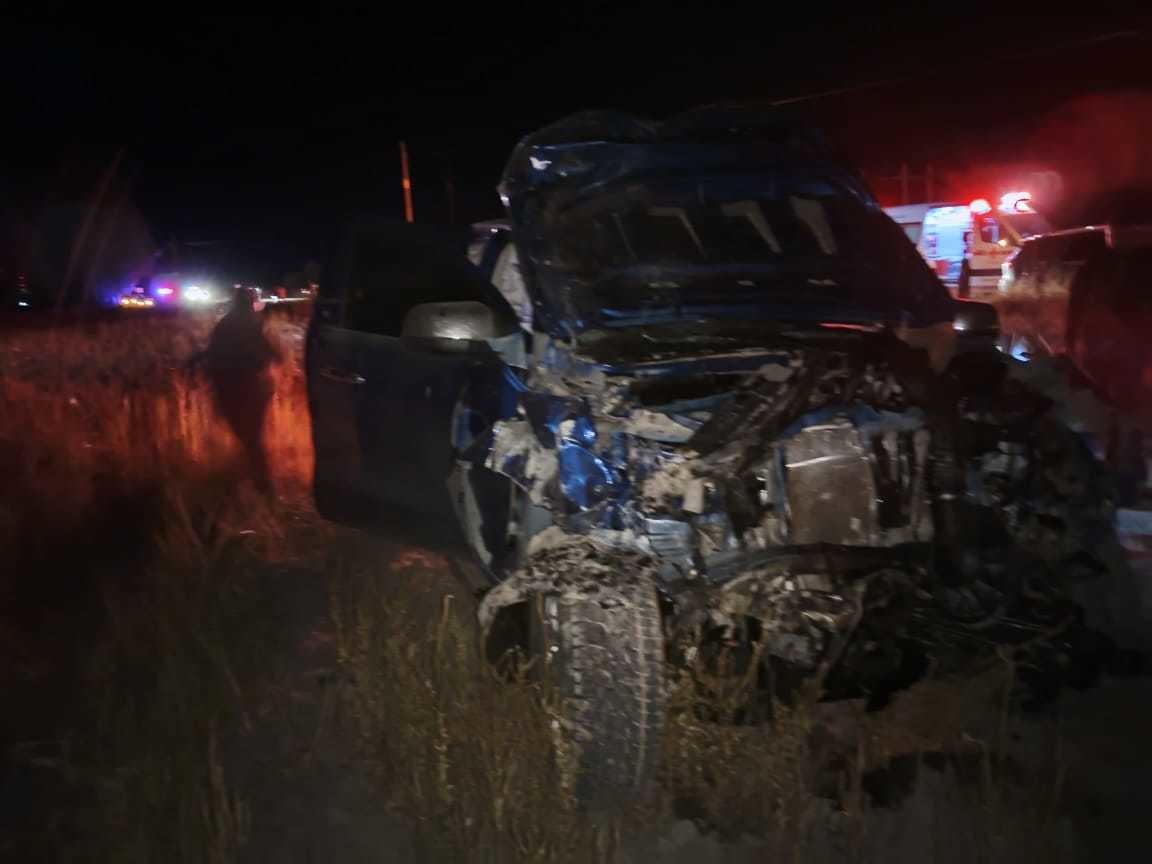 Una persona murió y dos personas lesionadas es el resultado de un accidente en el municipio de Canatlán. Foto: Especial.