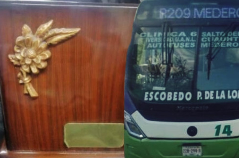 Las cenizas olvidadas en la Ruta 209 en Escobedo ya fueron entregadas. Foto. Facebook vía Misael Ocampo