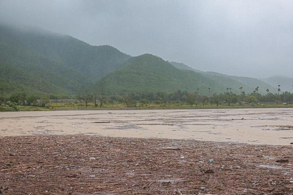 La presa de 'La Boca' fue otra de las que más se beneficiaron por el paso de la tormenta tropical 'Alberto'. Foto: Diego Beltrán/POSTA mx.