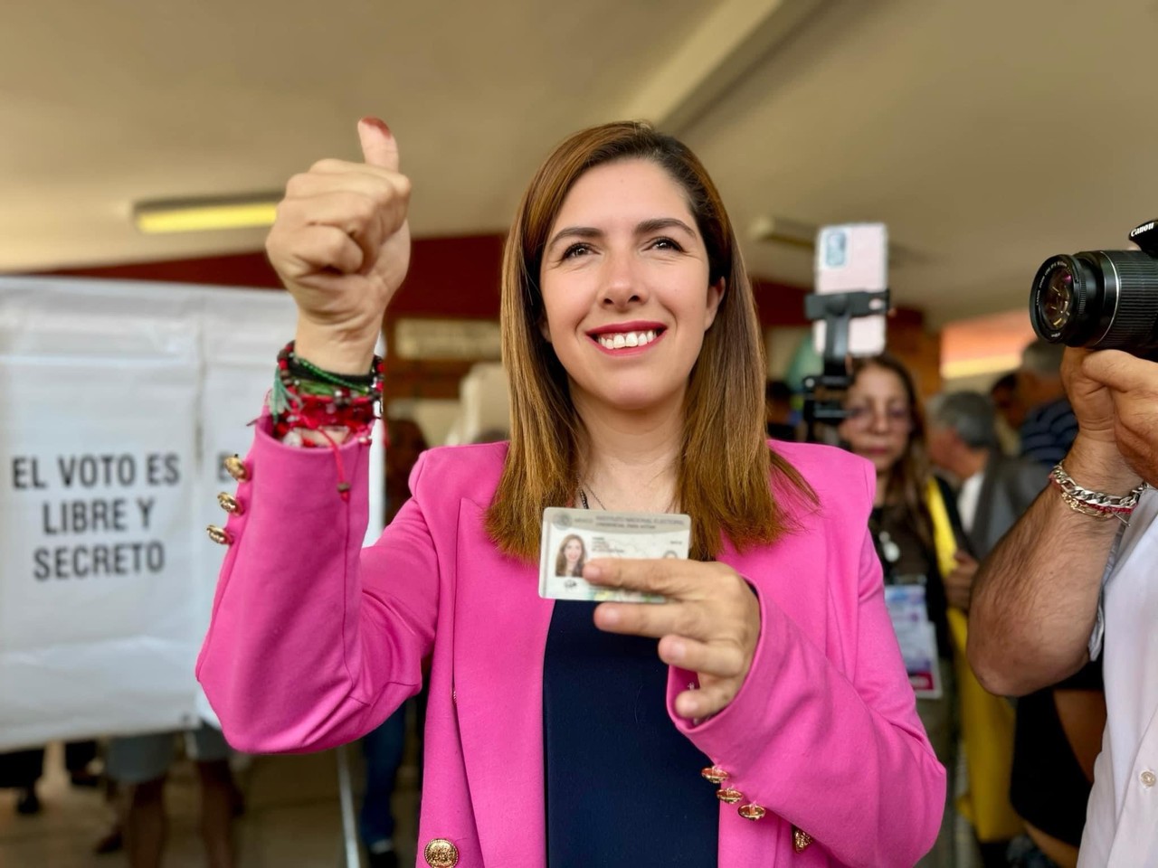 Melissa Vargas Camacho, abanderada de la Coalición Fuerza y Corazón por México. Imagen: @Melissavargas