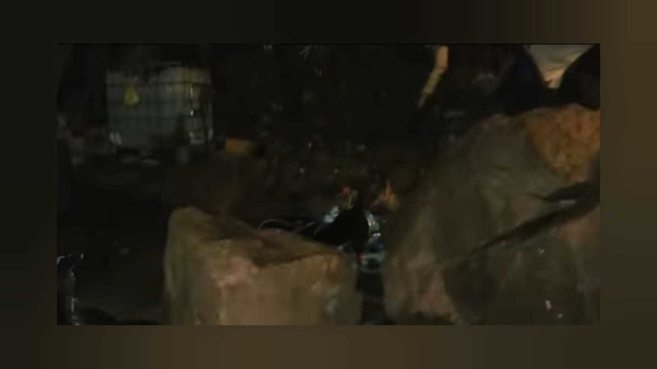 Desprendimiento de rocas en Tlalnepantla: Impacto en viviendas. Foto: Captura de pantalla