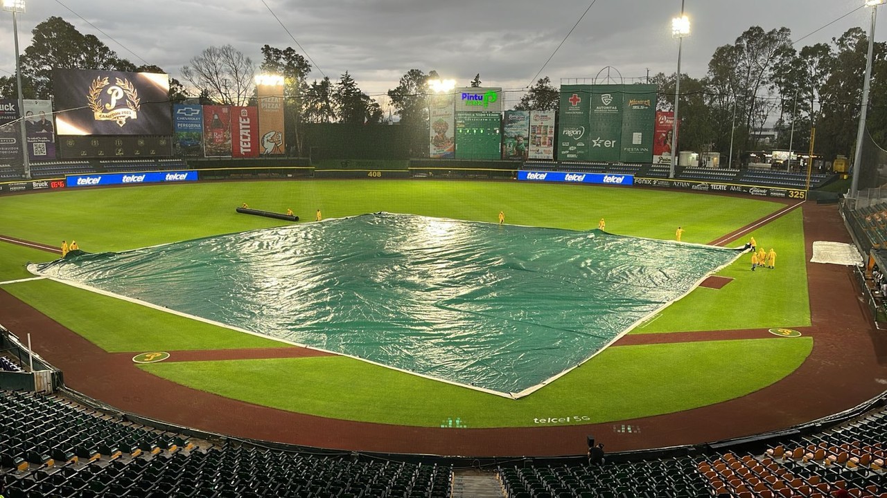 Este es el 7mo juego por parte de los melenudos que no se puede completar debido a la lluvia. Foto: Leones de Yucatán