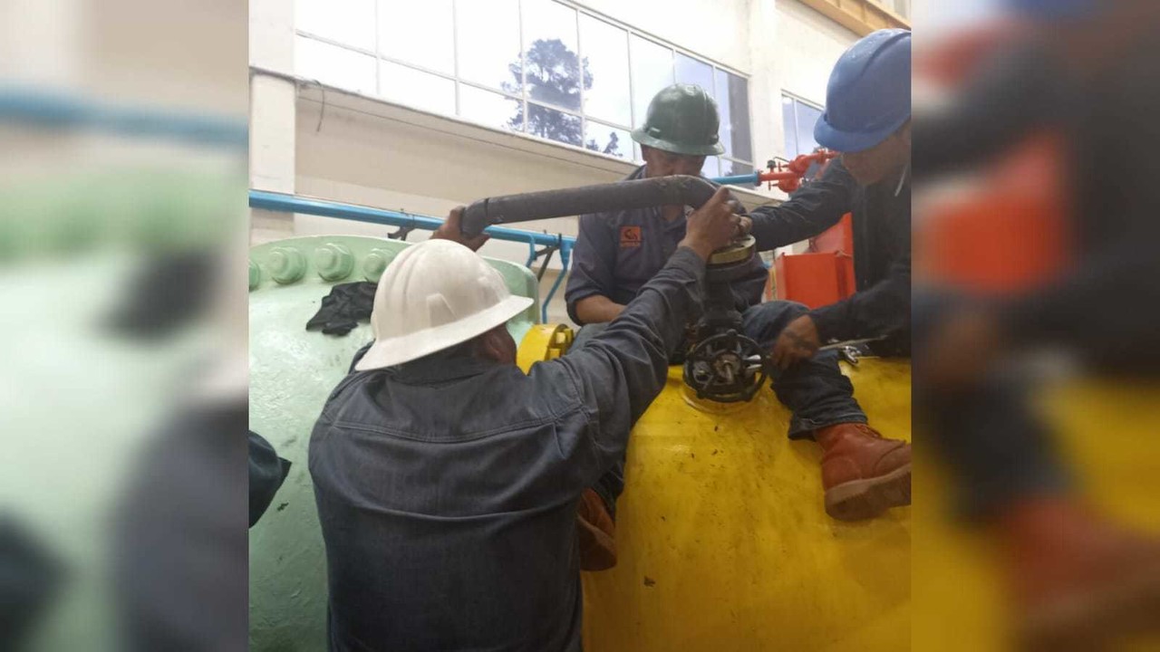 La reparación hecha por la Comisión Nacional del Agua (Conagua) en la Planta de Bombeo Número 5 del Sistema Cutzamala terminó antes de lo previsto. Foto: Conagua
