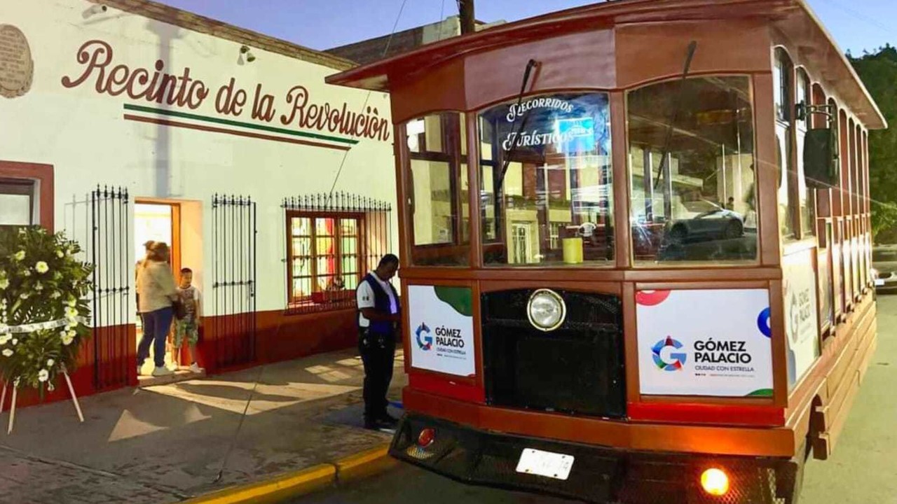 Habrá recorridos turísticos en tranvía para conocer a fondo la historia de Gómez Palacio y la Laguna. Foto: Facebook/ Ayuntamiento de Gómez Palacio.