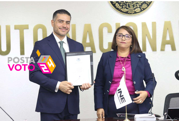 Omar García Harfuch recibió constancia de mayoría de votos como senador electo de la CDMX. Foto. Omar García H.