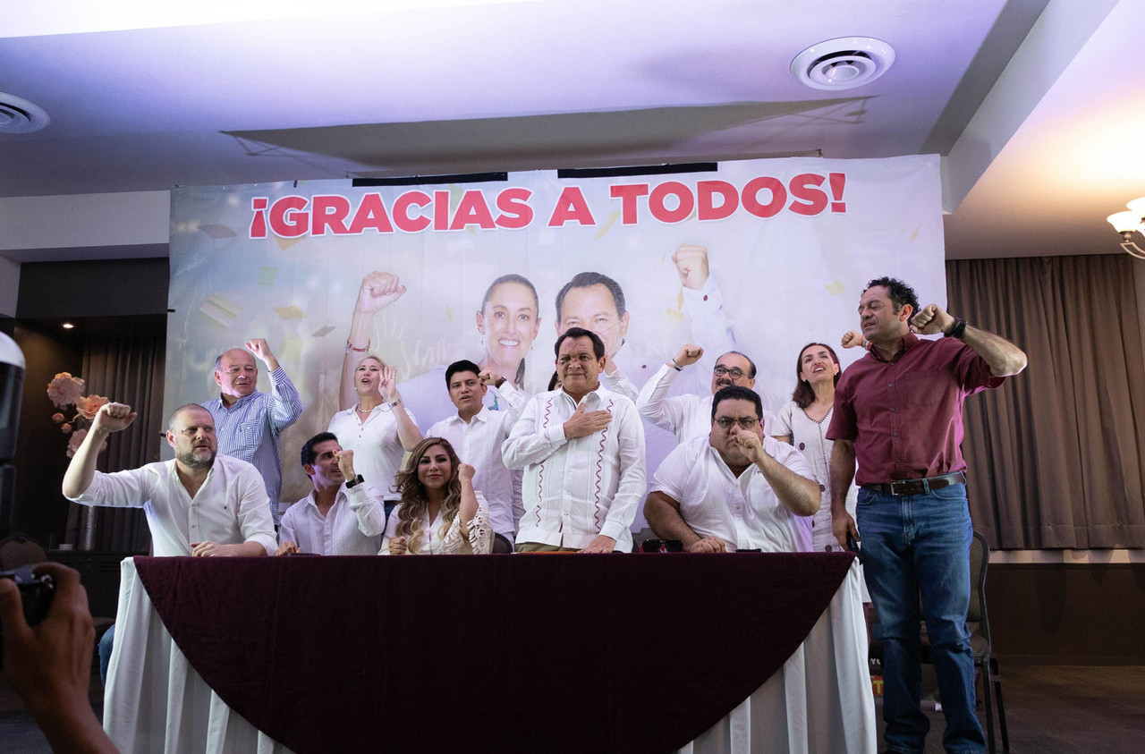 El candidato de la coalición Morena, PT y PVEM, Joaquín Díaz Mena, se perfila para ser el nuevo gobernador de Yucatán con 421,663 votos.- Foto de Facebook