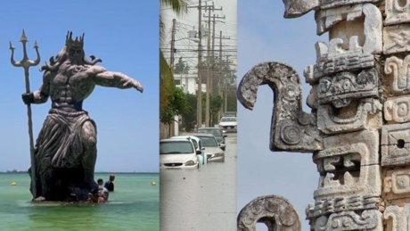 'Enfrentamiento divino' crea polémica en Yucatán: ¿Poseidón vs Chaac?