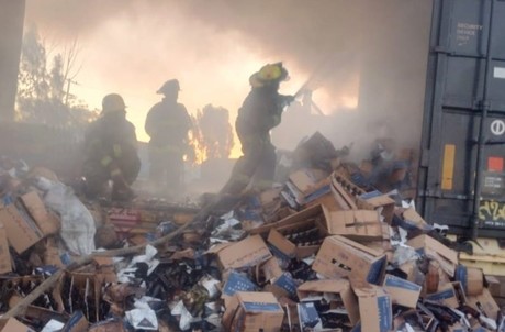 Se incendia vagón de tren con cajas de cerveza en Zacatecas