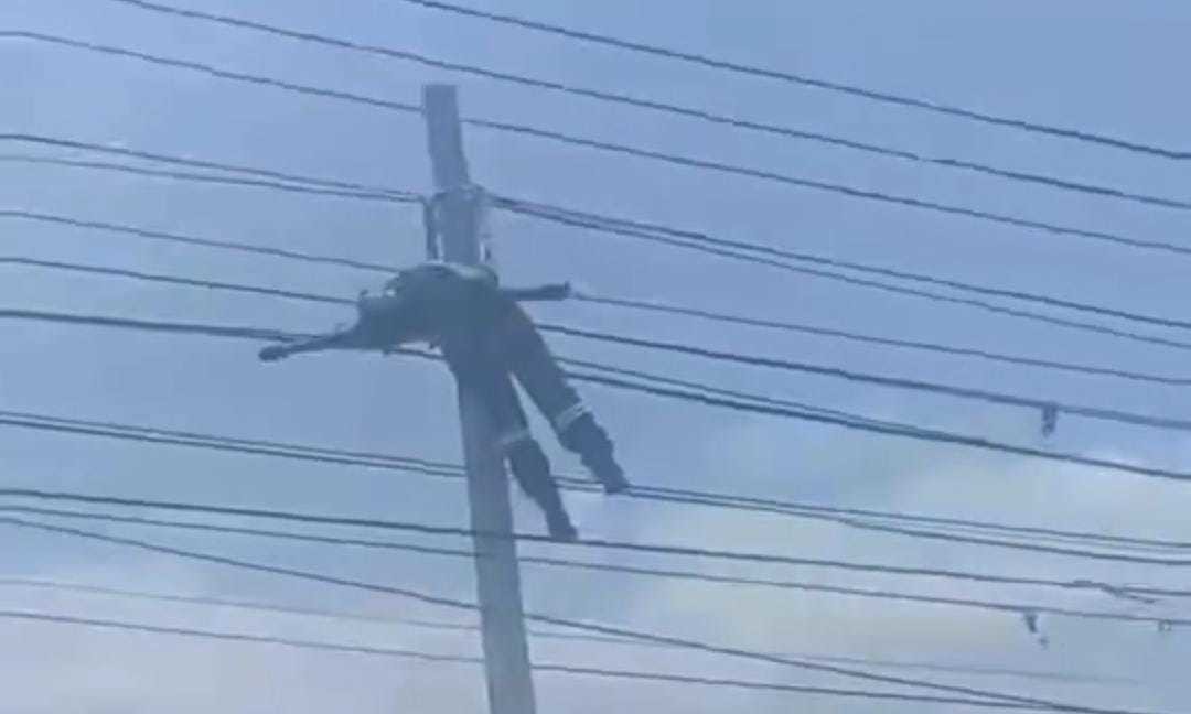 Trabajador sufre graves lesiones por descarga eléctrica en Tecámac. Foto: RRSS