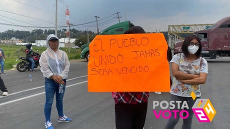 Bloquean la México-Toluca habitantes de Ocoyoacac (VIDEO)