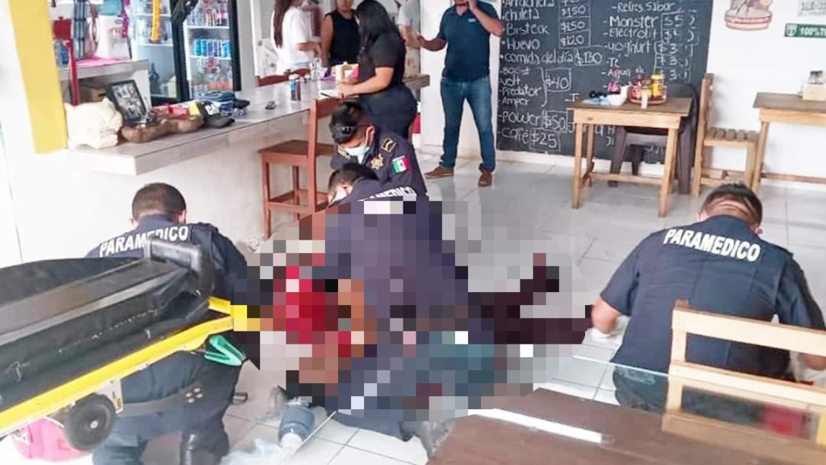 El hombre fue trasladado al Hospital T1 de Mérida Foto: Redes Sociales