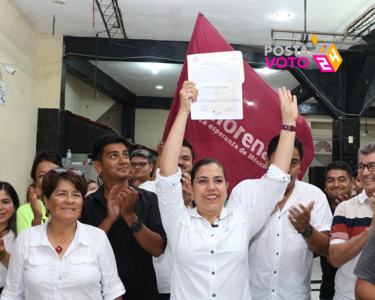 Paty Chío fue declarada ganadora por parte del IETAM, en la pasada contienda electoral en Mante. Foto: Redes sociales