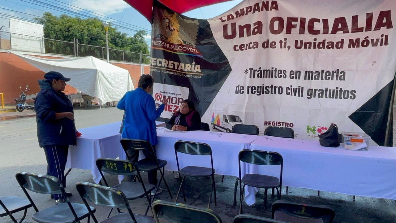 Oficialía Móvil del Registro Civil facilita trámites y asesorías jurídicas en Nezahualcóyotl. Foto: Cortesía